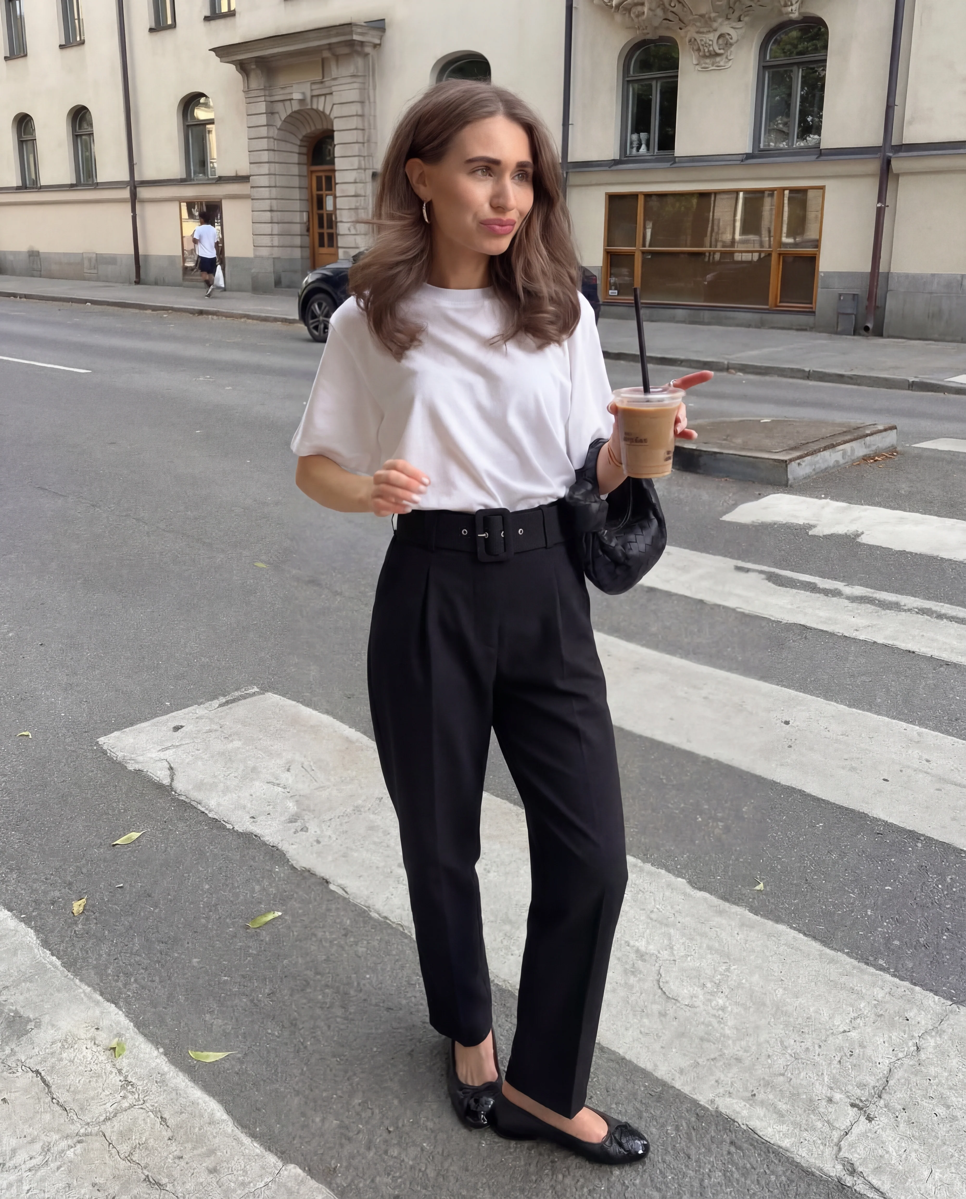 Black Belted Citywear Trousers - Image 4