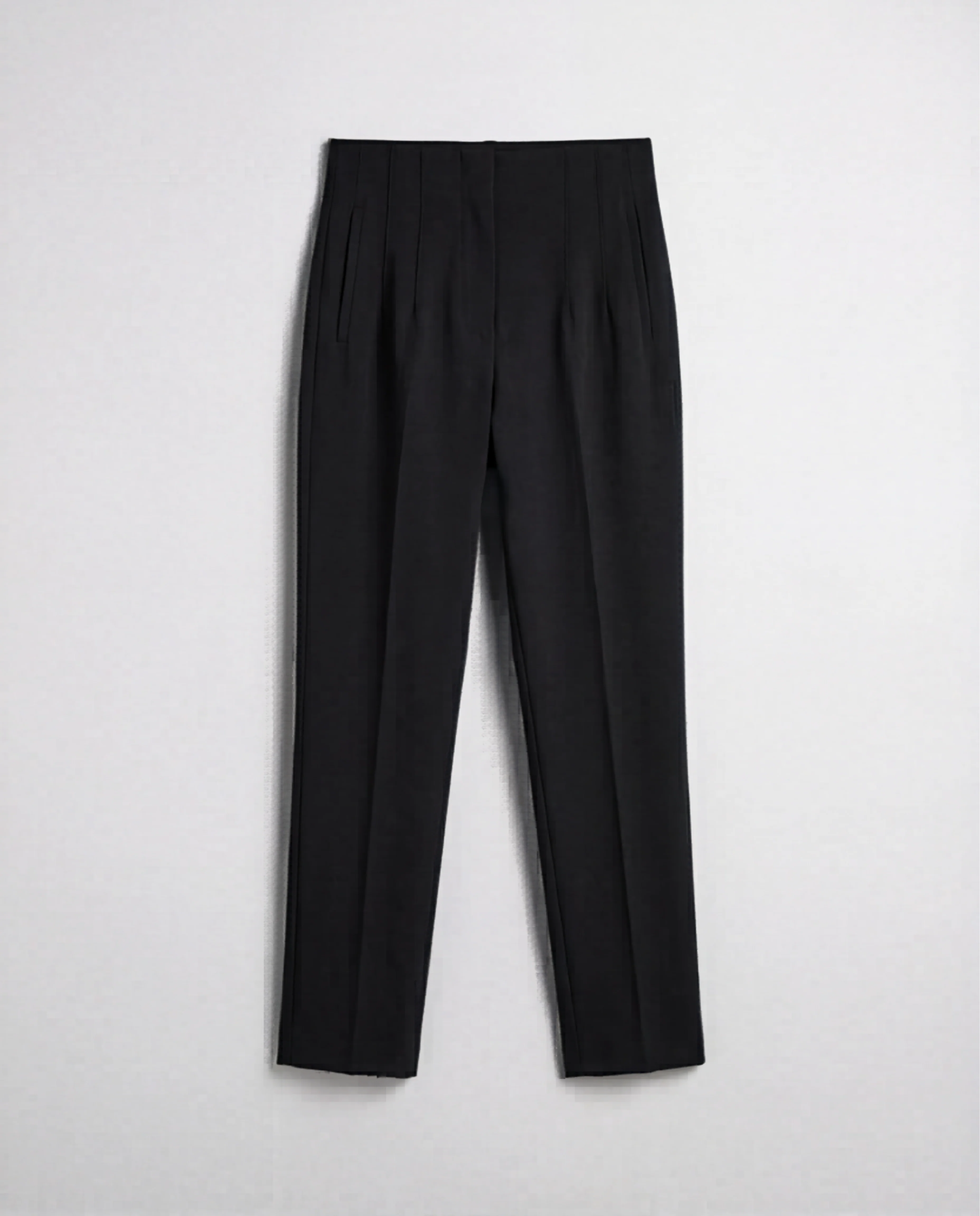 Black High-Waist Tapered Trouser - Image 3