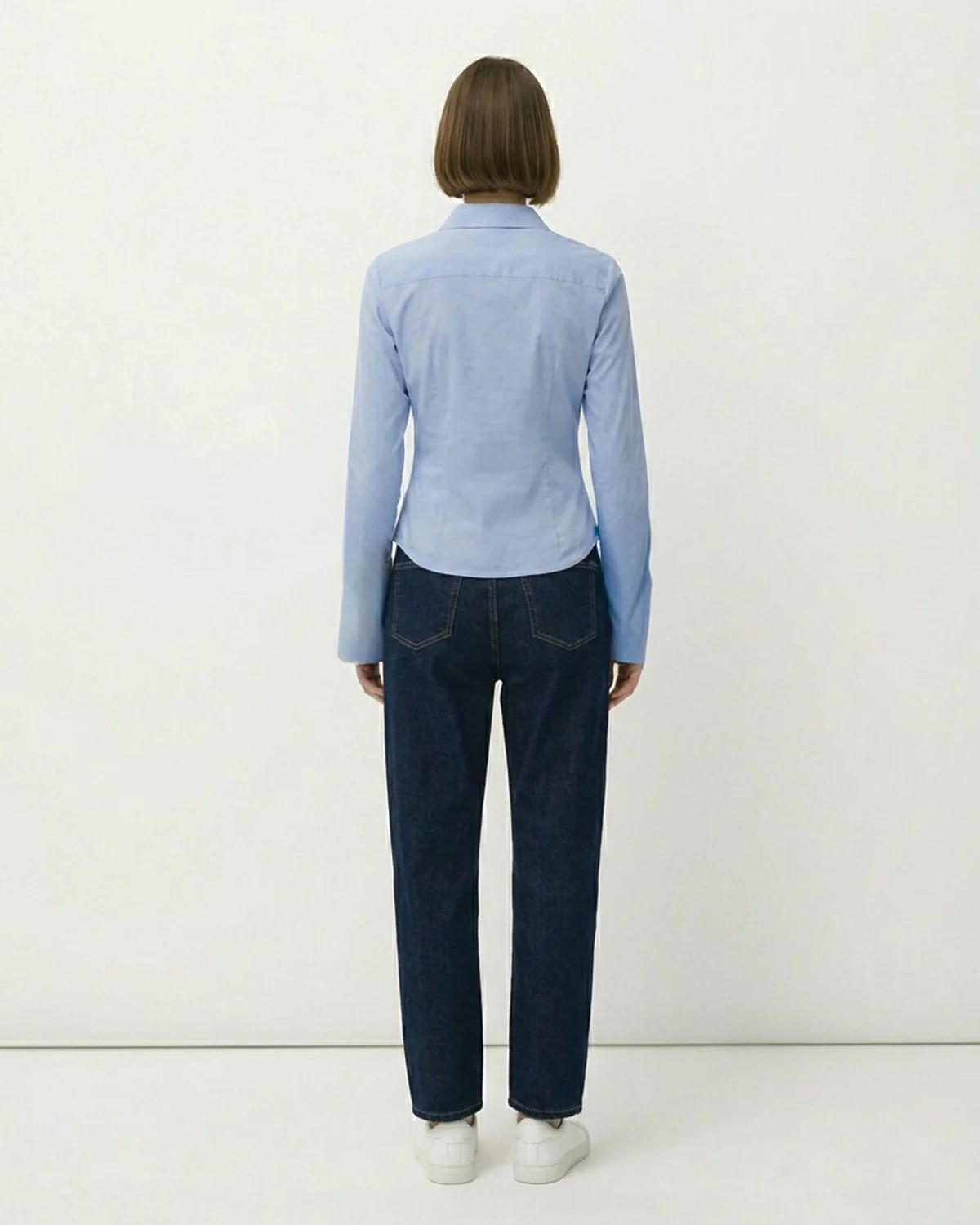 Blue Flared Sleeves Shirt - Image 3