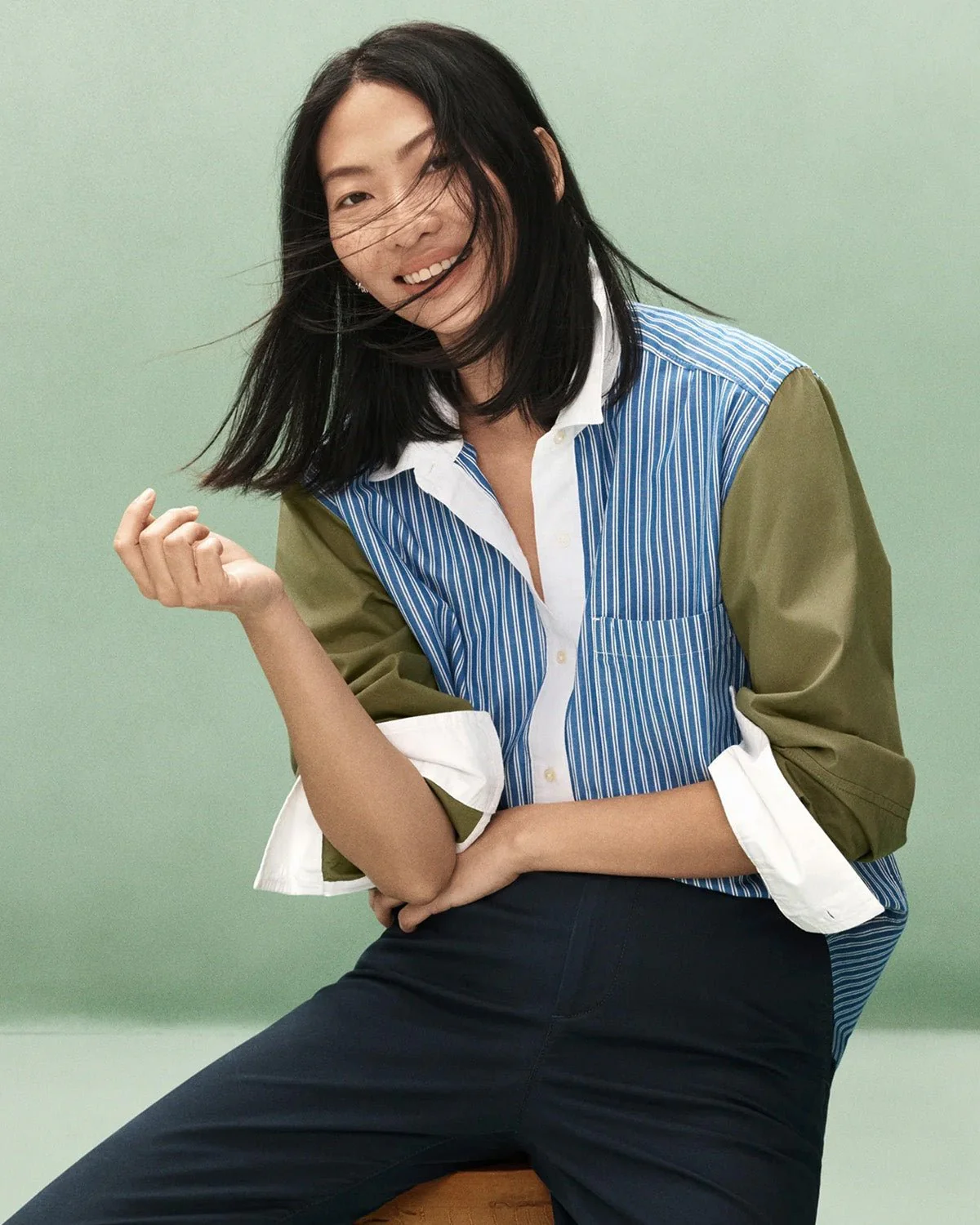 Striped Boyfriend Shirt - Image 5