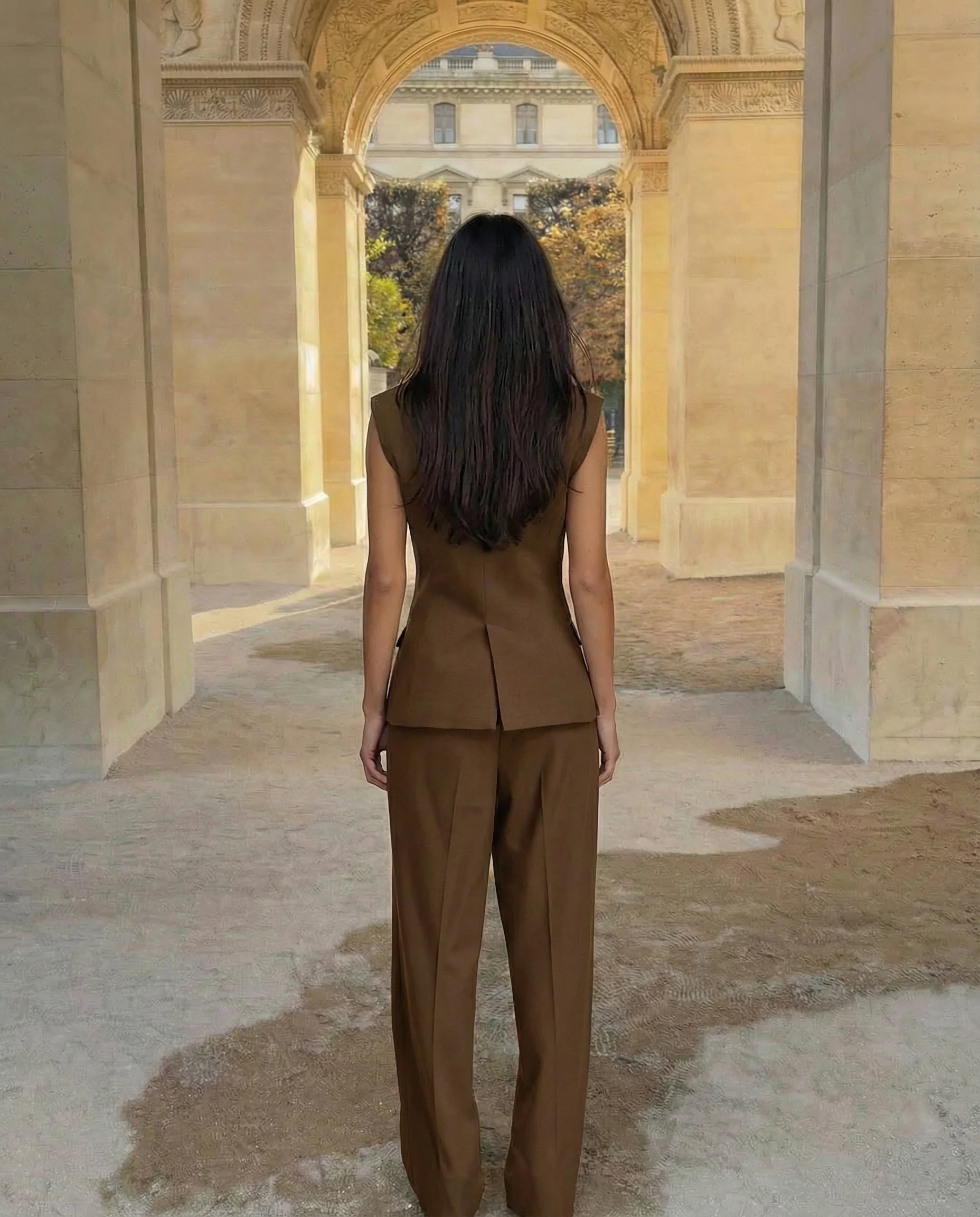 Brown Waist Coat Suit Set - Image 2