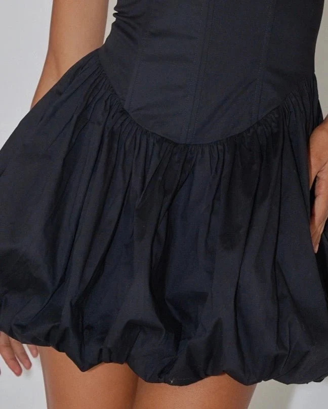 Bubble Hem Balloon Dress - 100% Cotton - Image 4