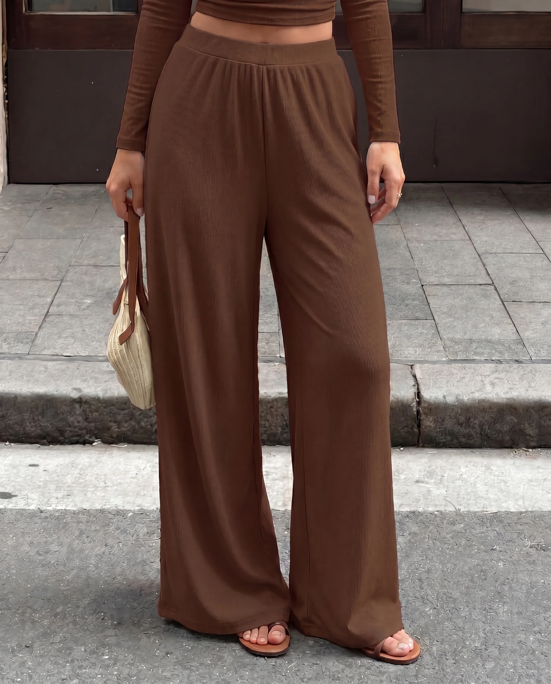 Ribbed Ruched Co Ord Set - Image 3