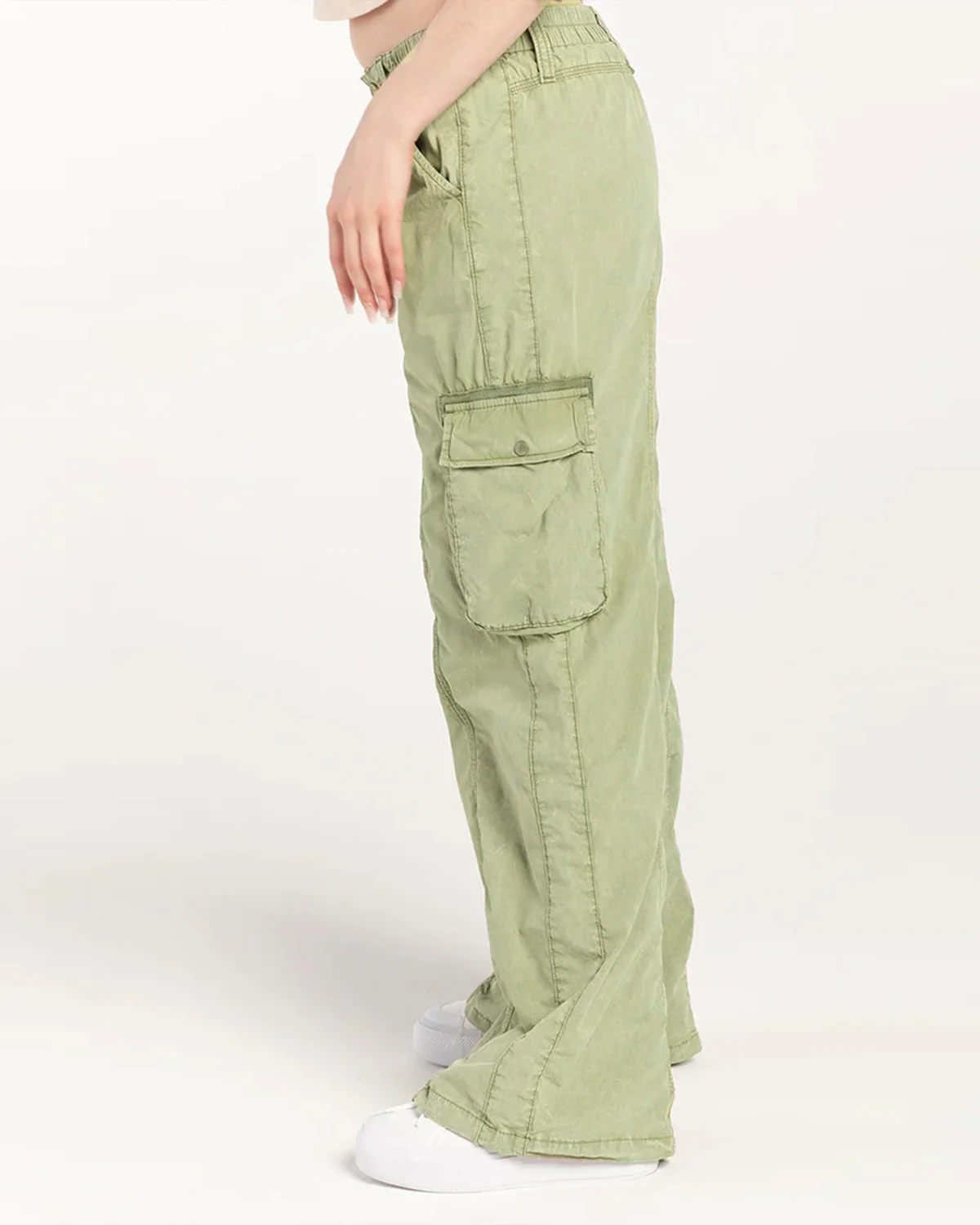 Sage Green Utility Cargo Pants - Image 4