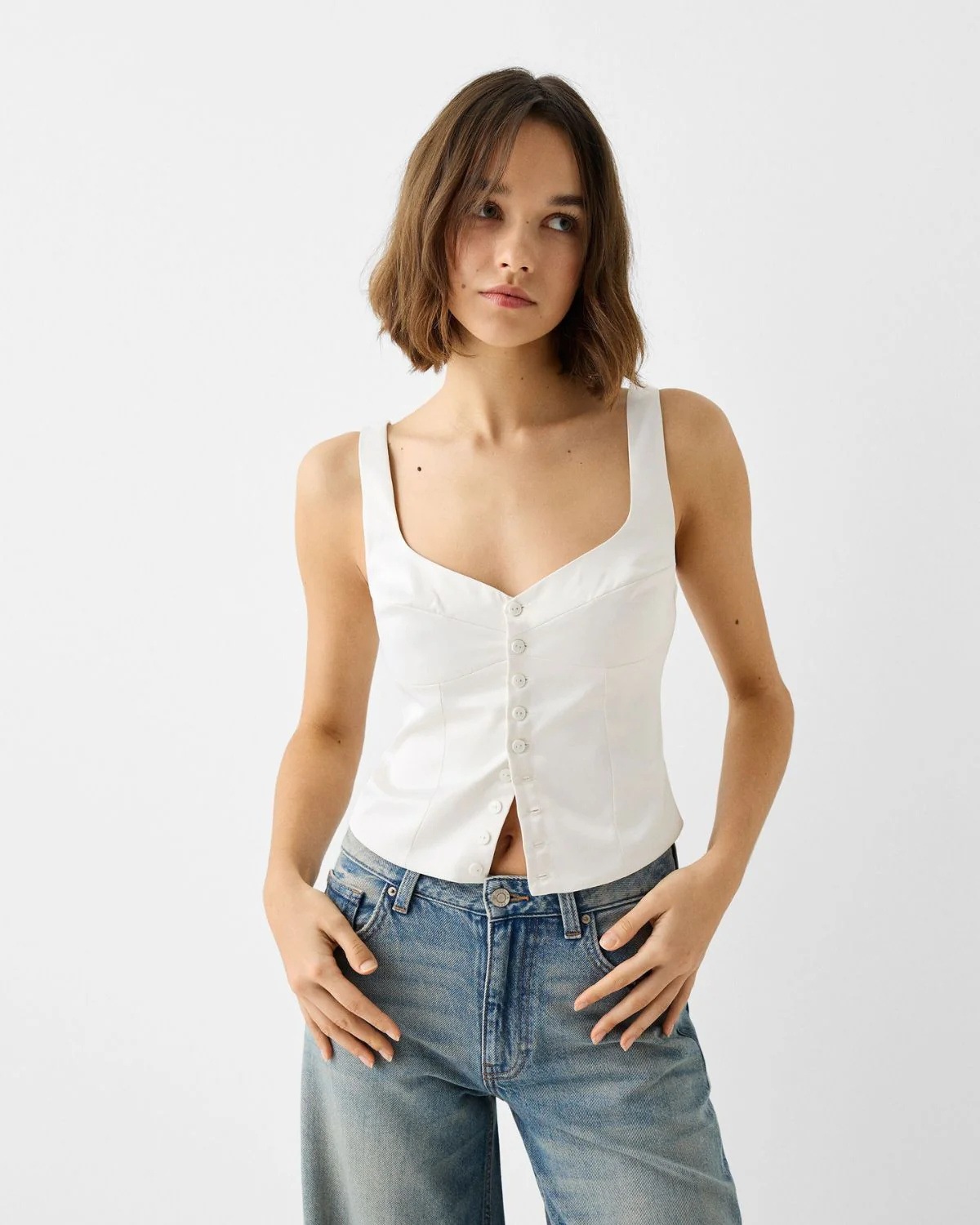 Set of Two Button Down Fitted Top - Image 3