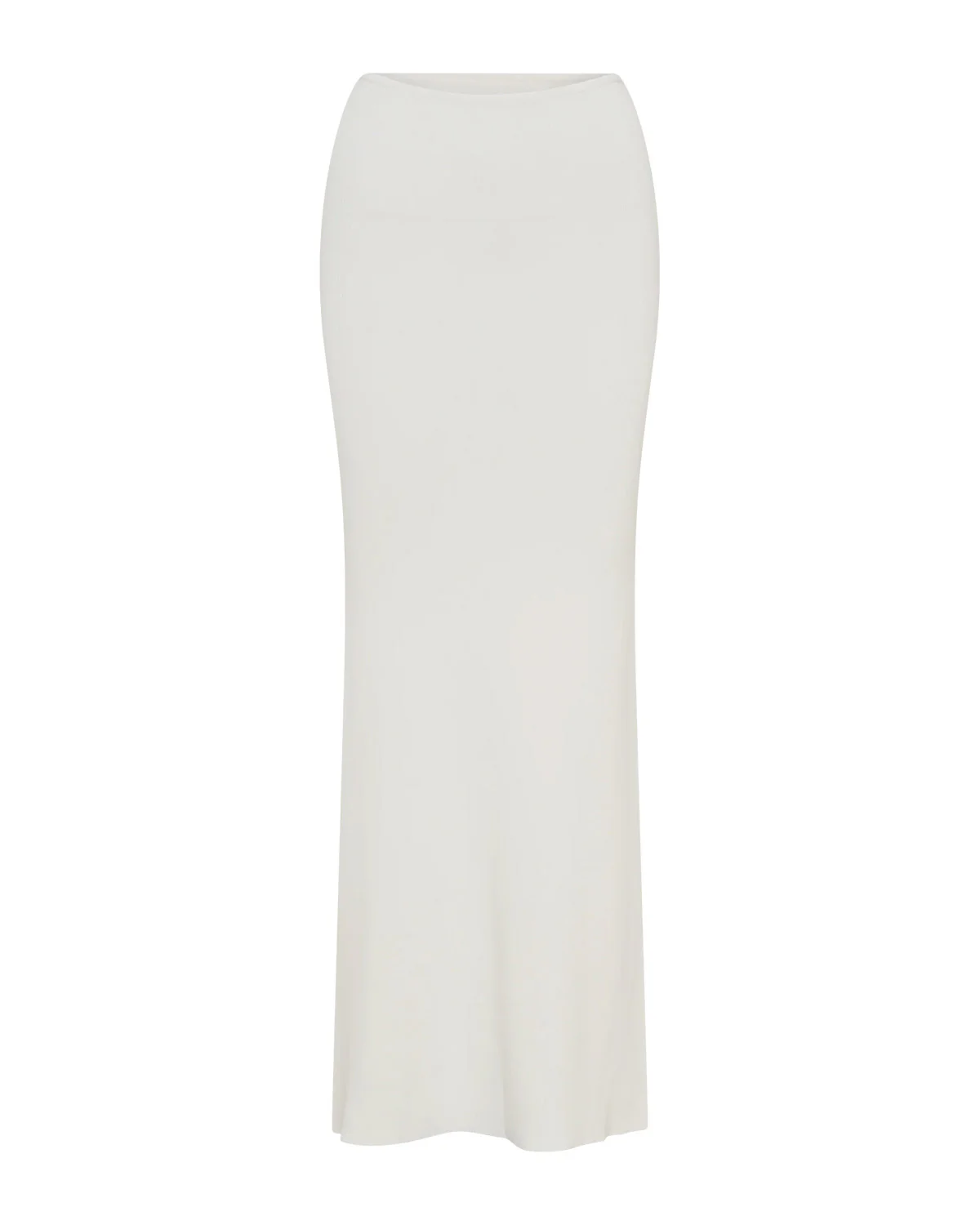 White Slit Top And Skirt Set With A Waist Tie - Image 10