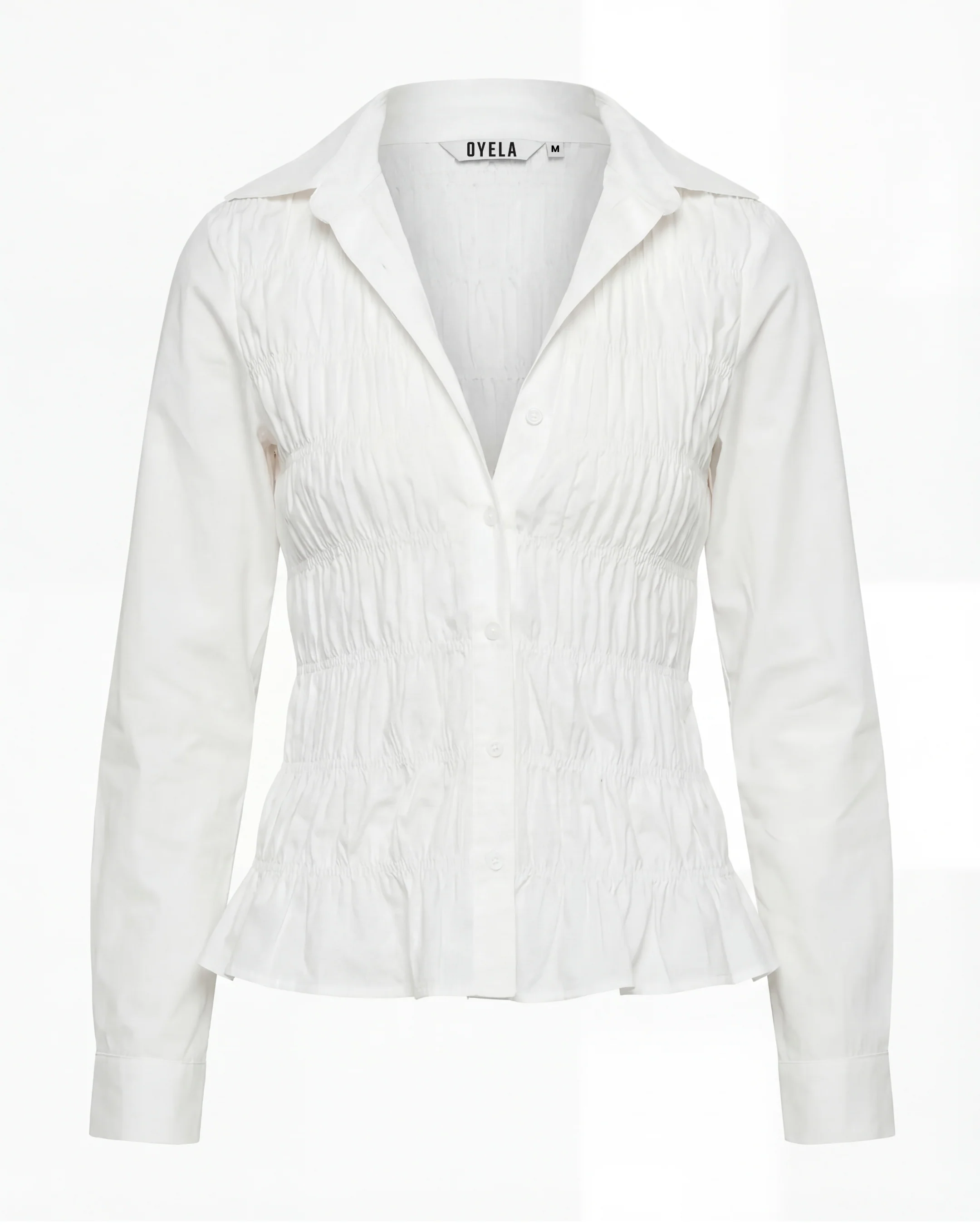 White Smocked Shirt - Image 5